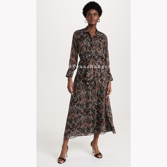 NWT MISA LA Ines Dress S Small Spartina Paisley - Picture 10 of 12